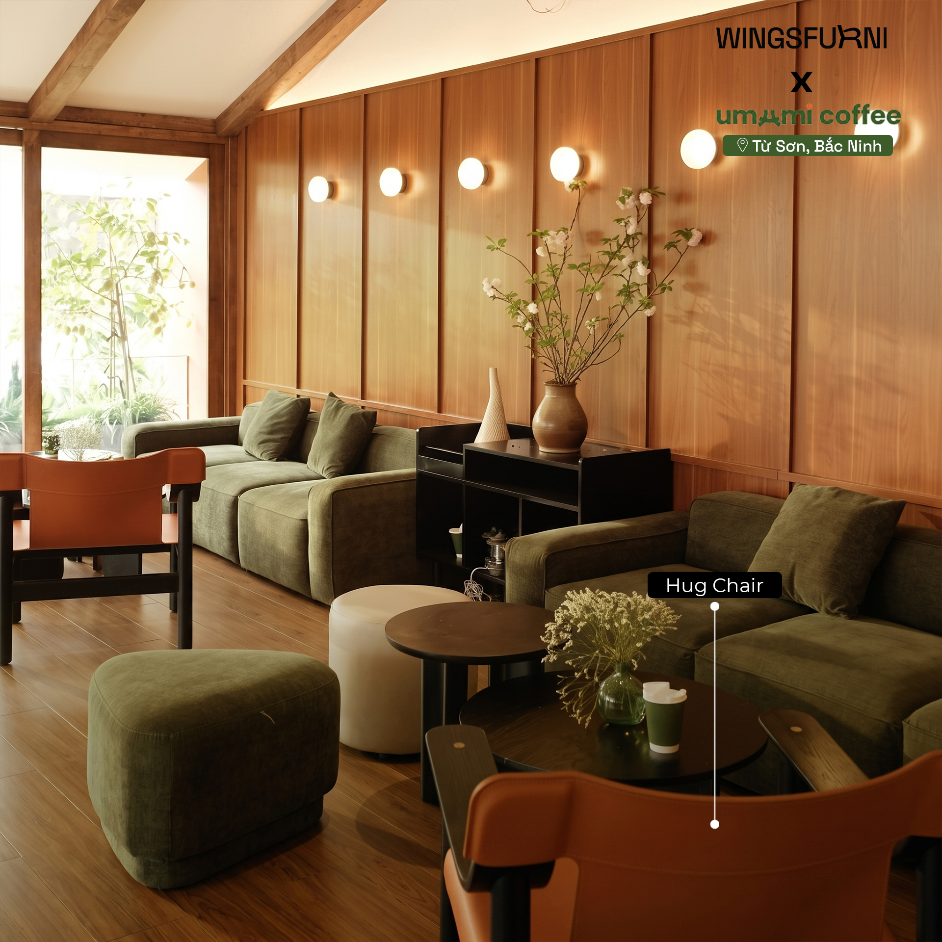 Dự án WingsFurni x Umami Coffee tại Từ Sơn