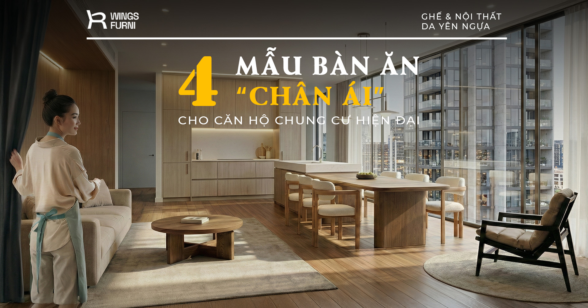 4 mẫu bàn ăn hiện đại